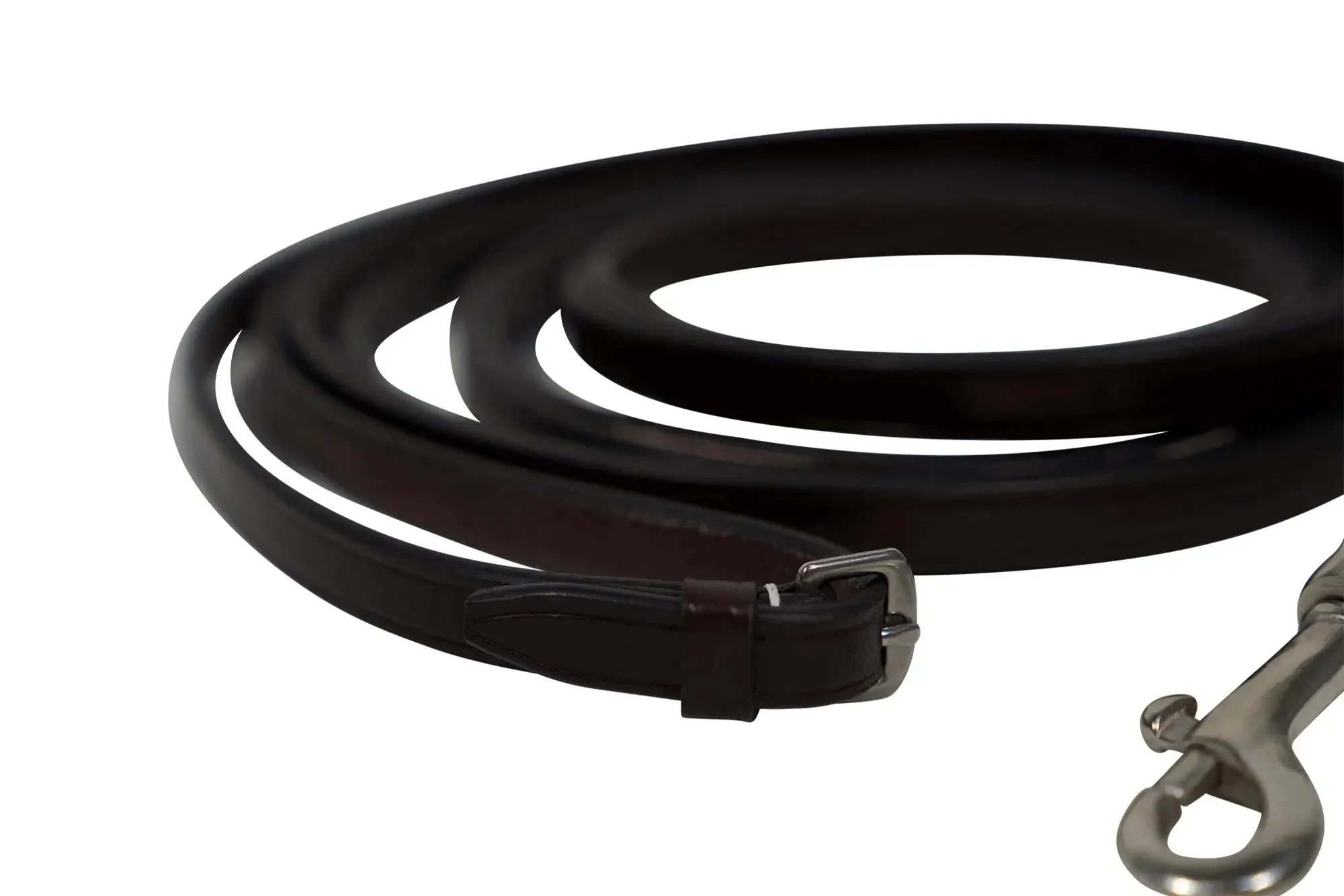 Huntley Equestrian Sedgwick Leather Draw Reins With Snap Ends - Image 5