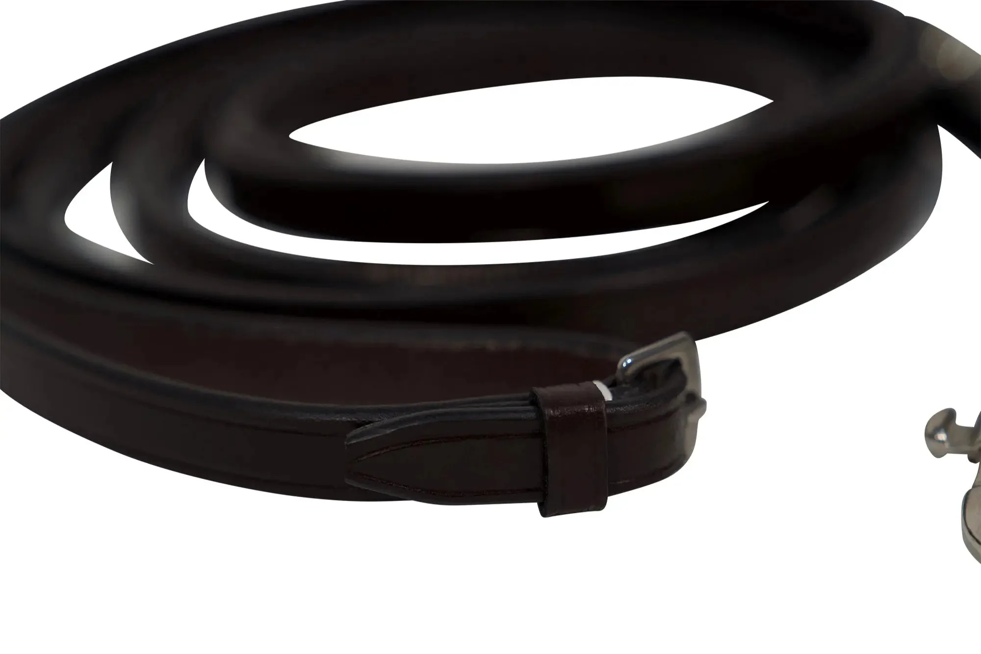 Huntley Equestrian Sedgwick Leather Draw Reins With Snap Ends - Image 6