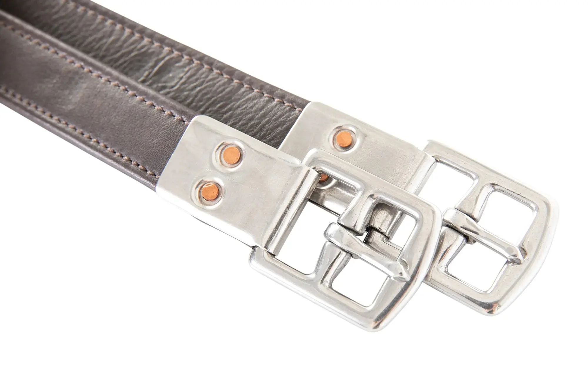 Huntley Equestrian Sedgwick Leather Flat Buckle Stirrup Leathers - Image 7