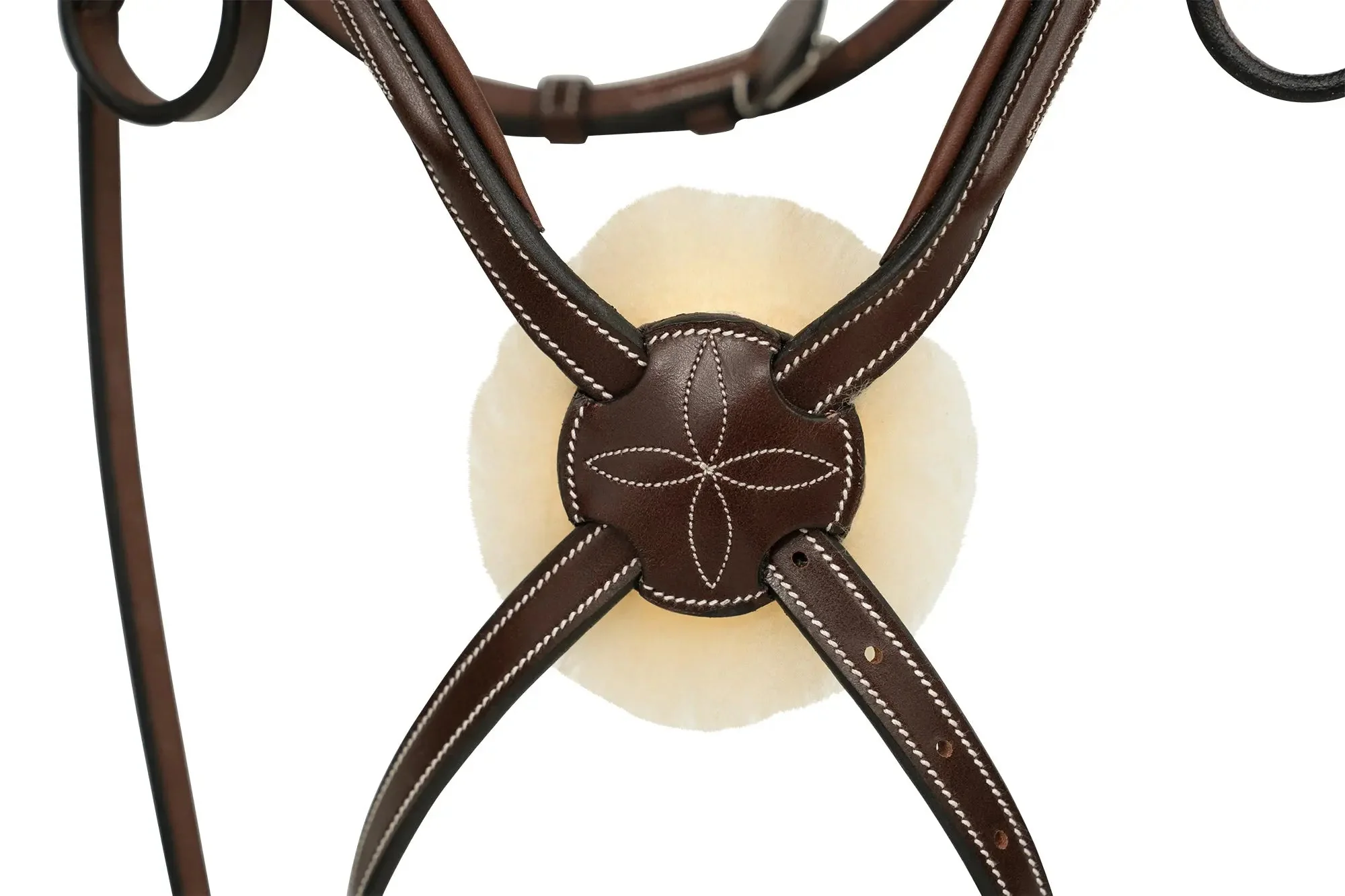 Huntley Equestrian Sedgwick Leather Padded Monocrown Figure 8 Bridle - Image 2