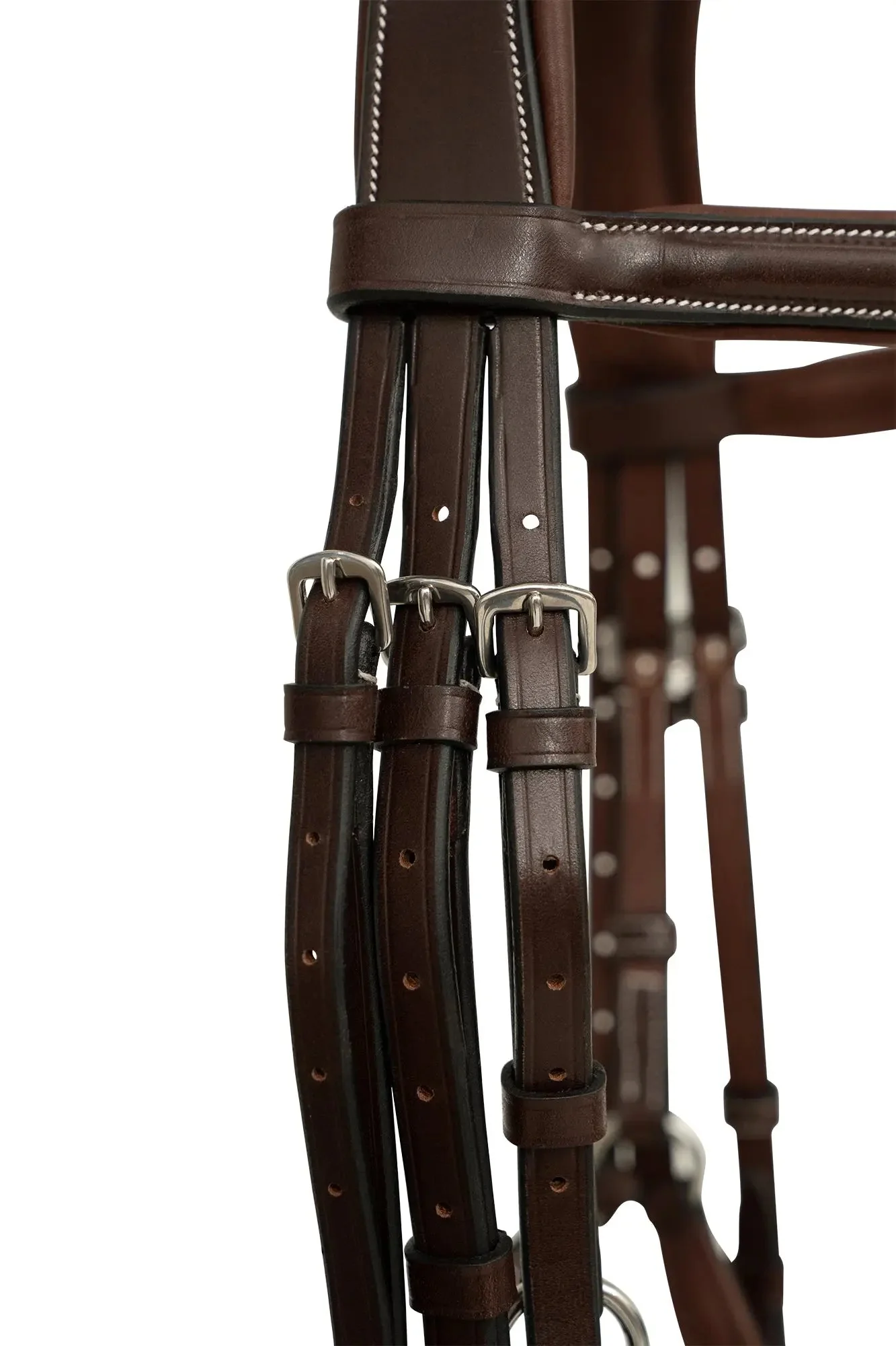 Huntley Equestrian Sedgwick Leather Padded Monocrown Figure 8 Bridle - Image 3