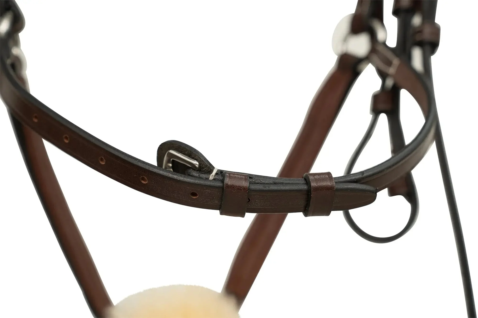 Huntley Equestrian Sedgwick Leather Padded Monocrown Figure 8 Bridle - Image 5