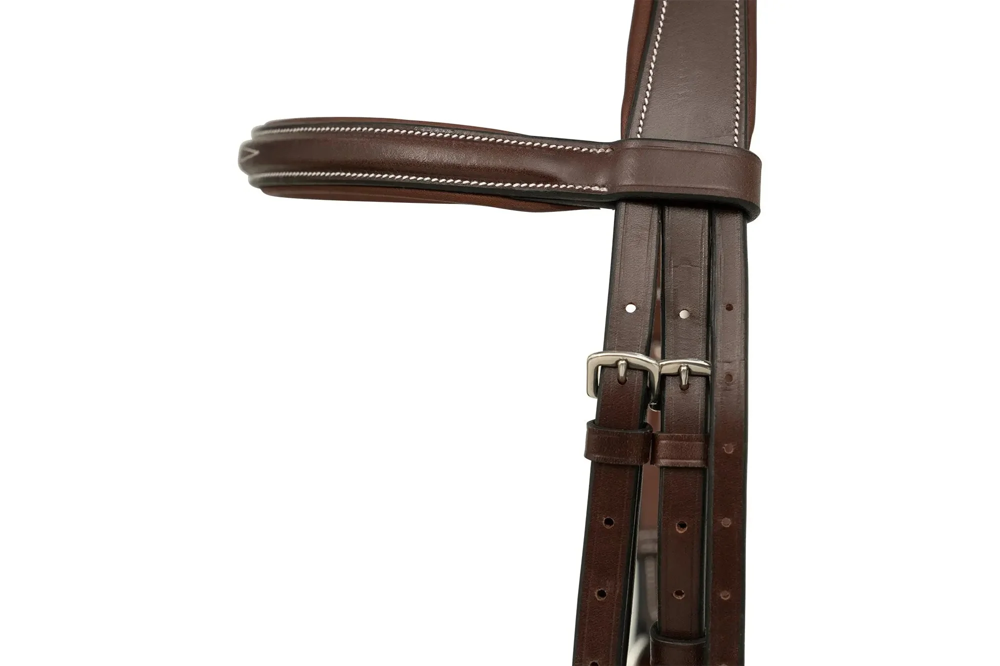 Huntley Equestrian Sedgwick Leather Padded Monocrown Figure 8 Bridle - Image 7