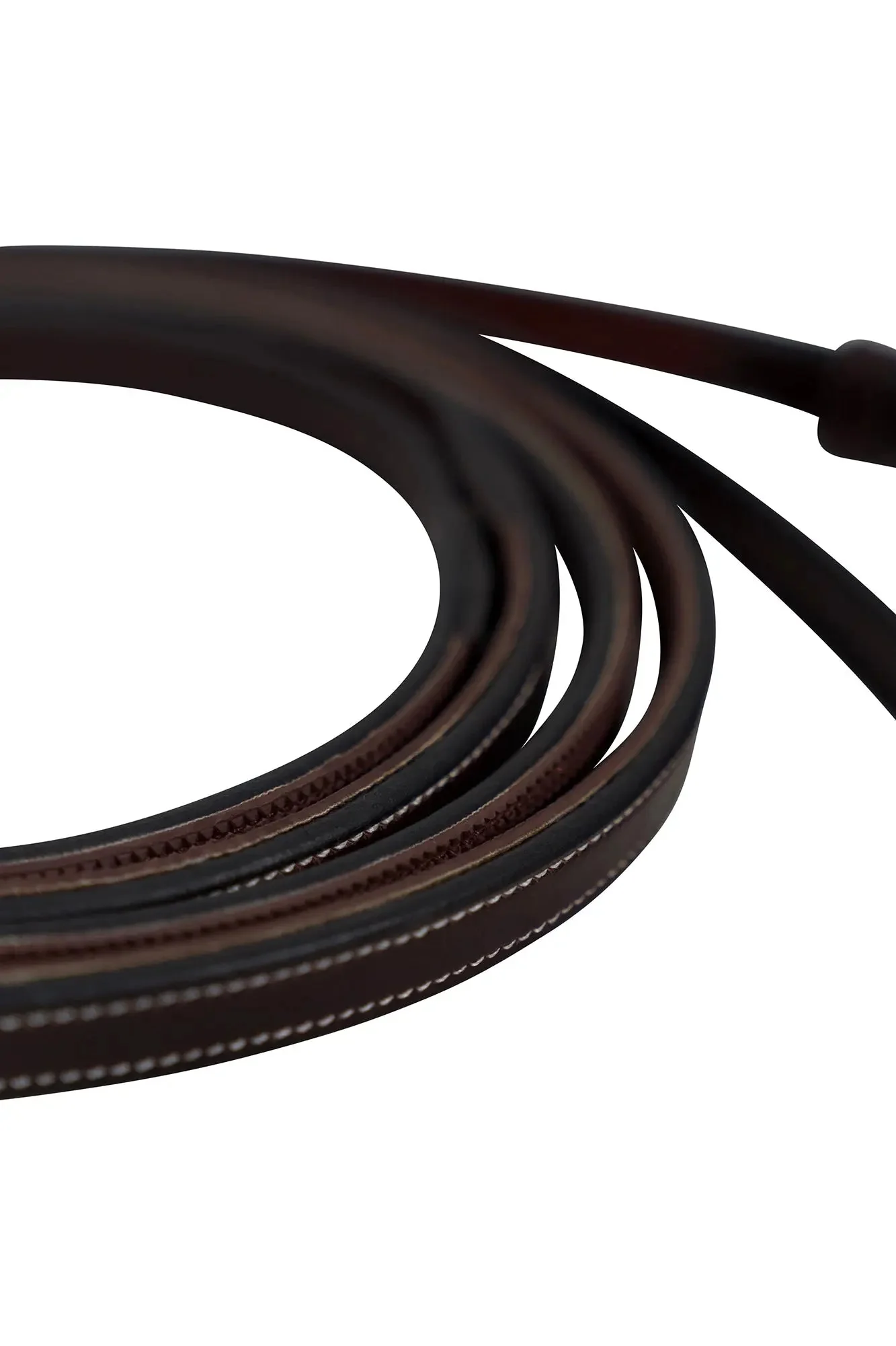 Huntley Equestrian Sedgwick Pelham Flat Curb Reins, Rubber Lined - Image 2