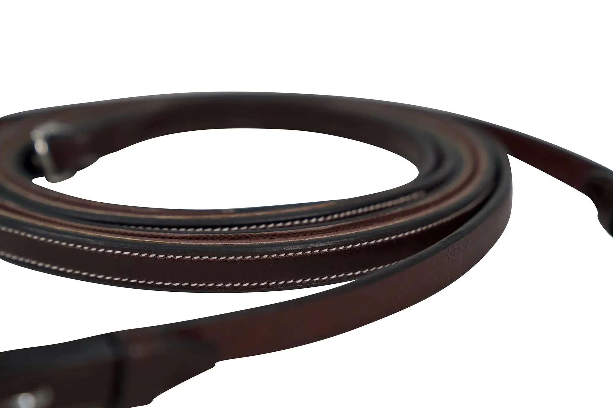 Huntley Equestrian Sedgwick Pelham Flat Curb Reins, Rubber Lined - Image 7