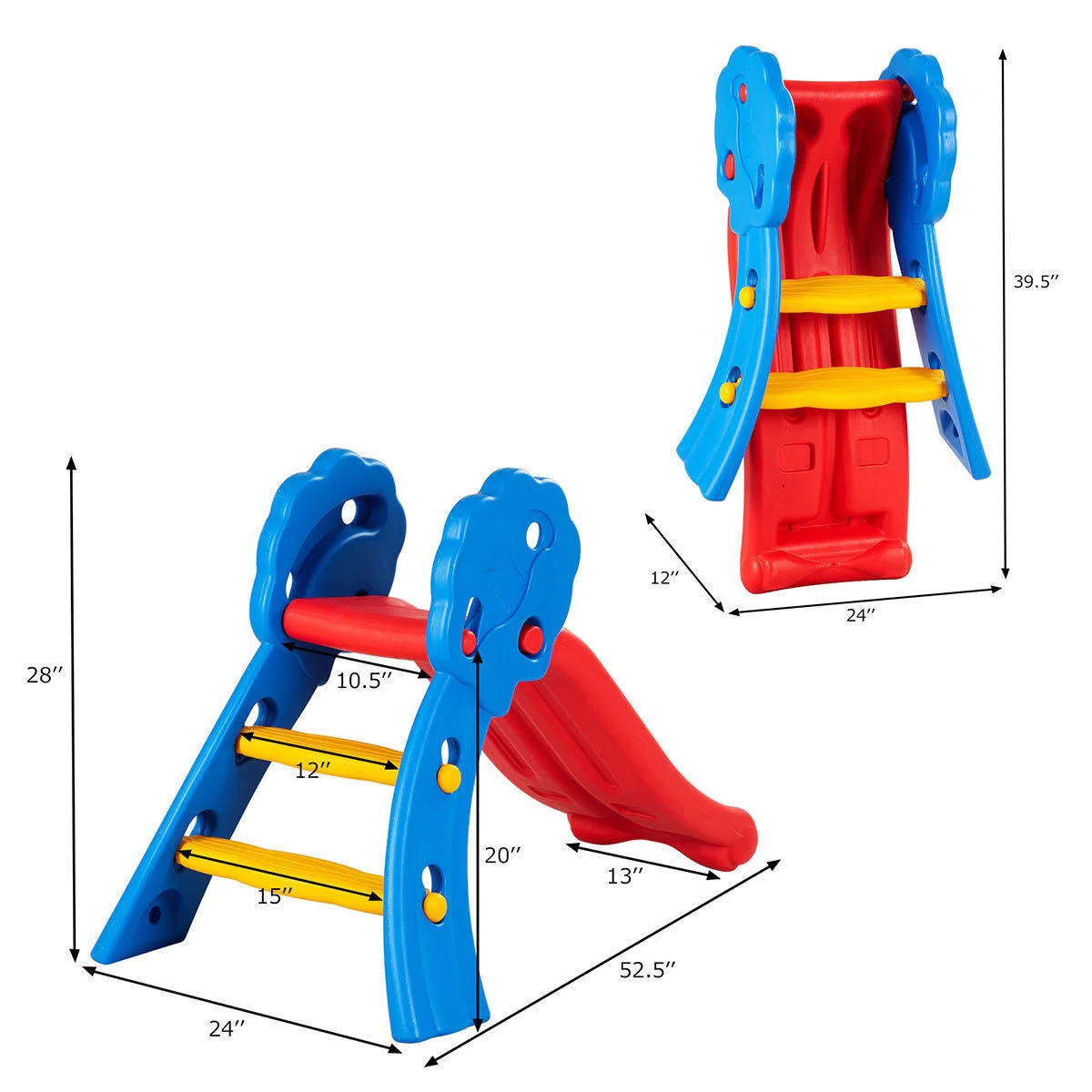 Indoor Outdoor Children Folding Up-down Slide - Image 5