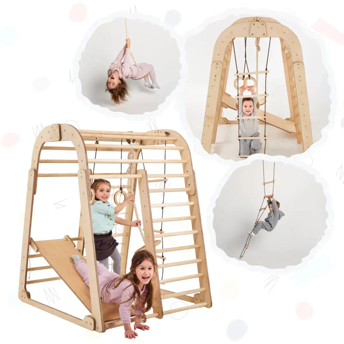Indoor Playground for Children - 7in1 Playground + Swings Set + Slide Board + Art Set - Image 8
