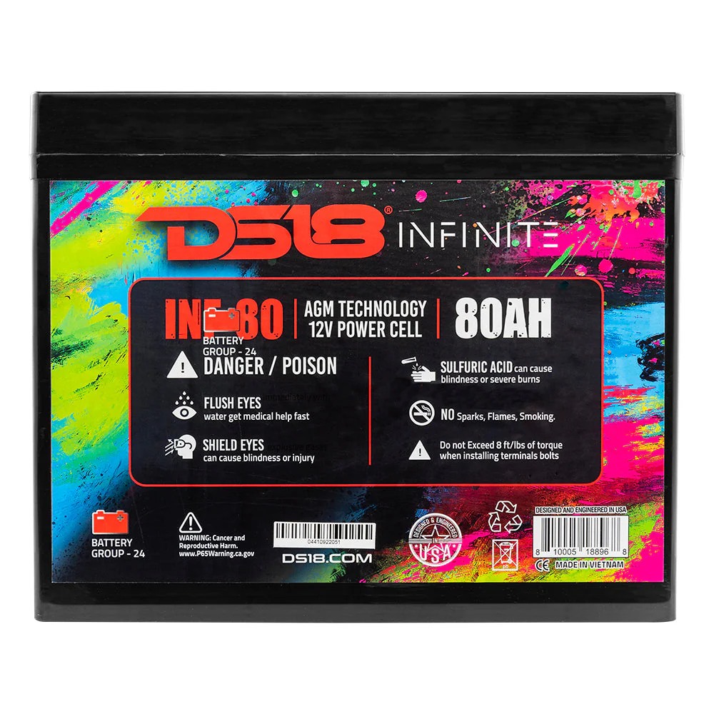INF-80AH INFINITE 80 AH 2300 Watts AGM Power Cell 12 Volt Battery - Image 6