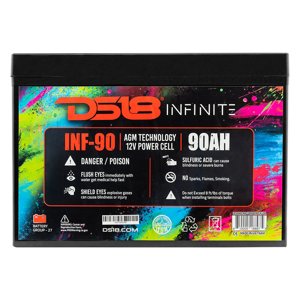 INF-90AH INFINITE 90 AH 2500 Watts AGM Power Cell 12 Volt Battery - Image 6