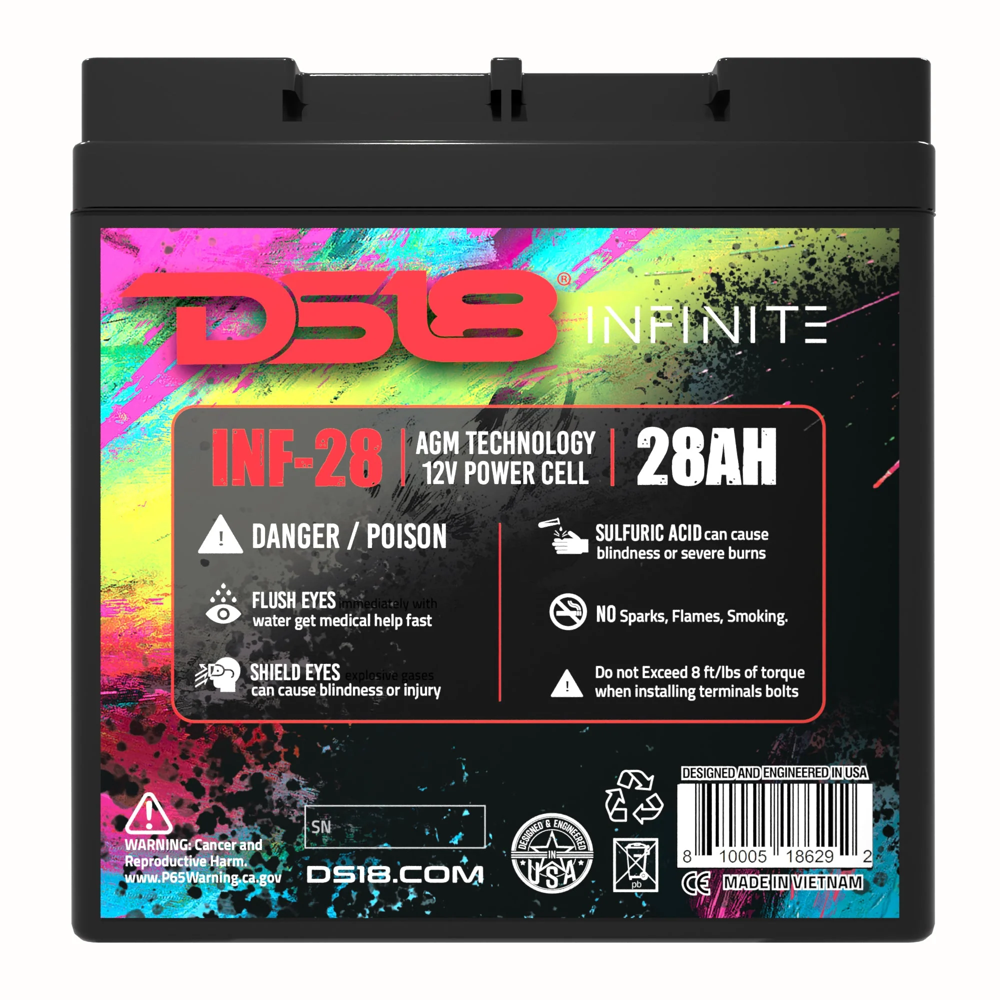 INFINITE 28 AH AGM Power Cell Battery - Image 5