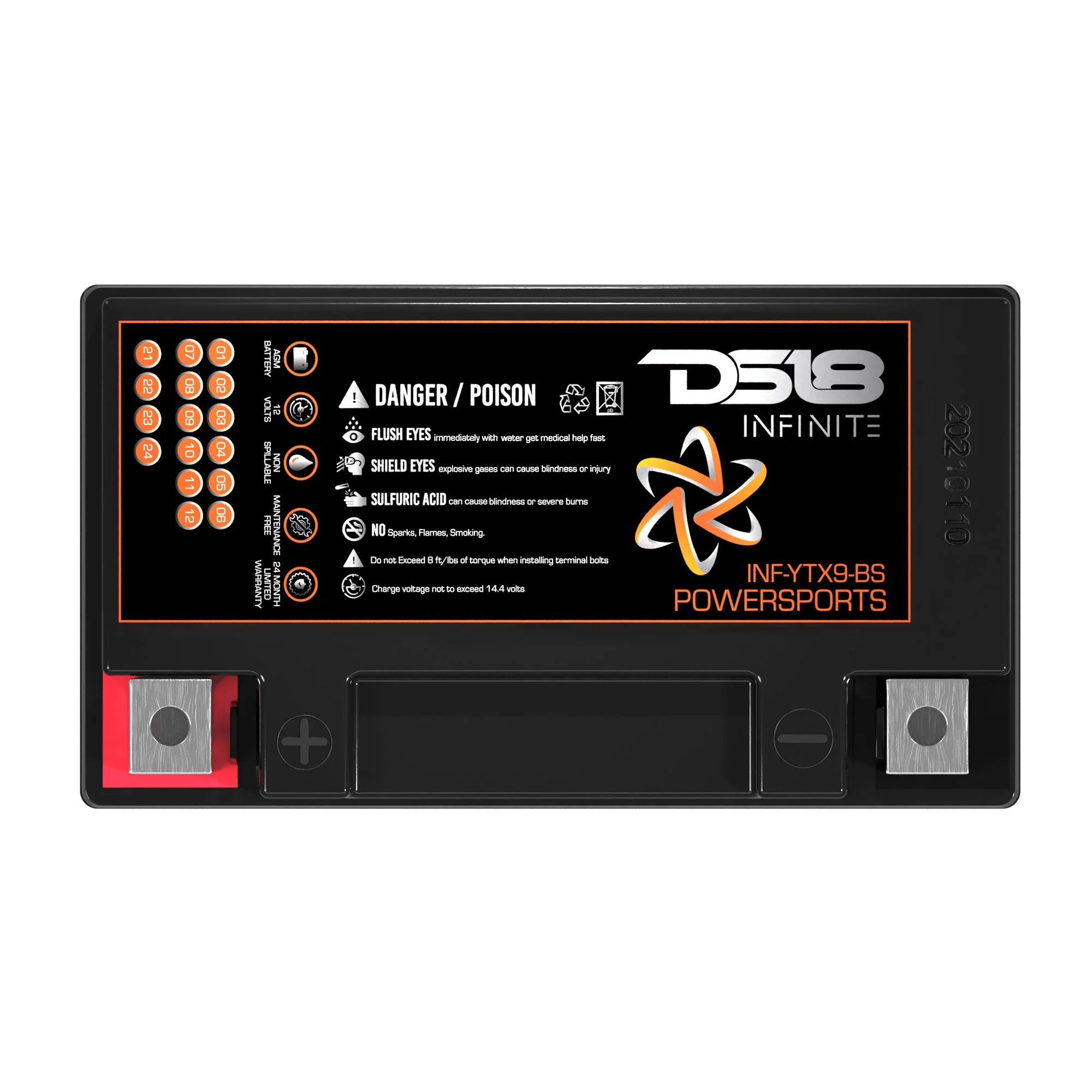INFINITE 350 Watts 9 AH AGM Power Cell For Power Sports - Image 4