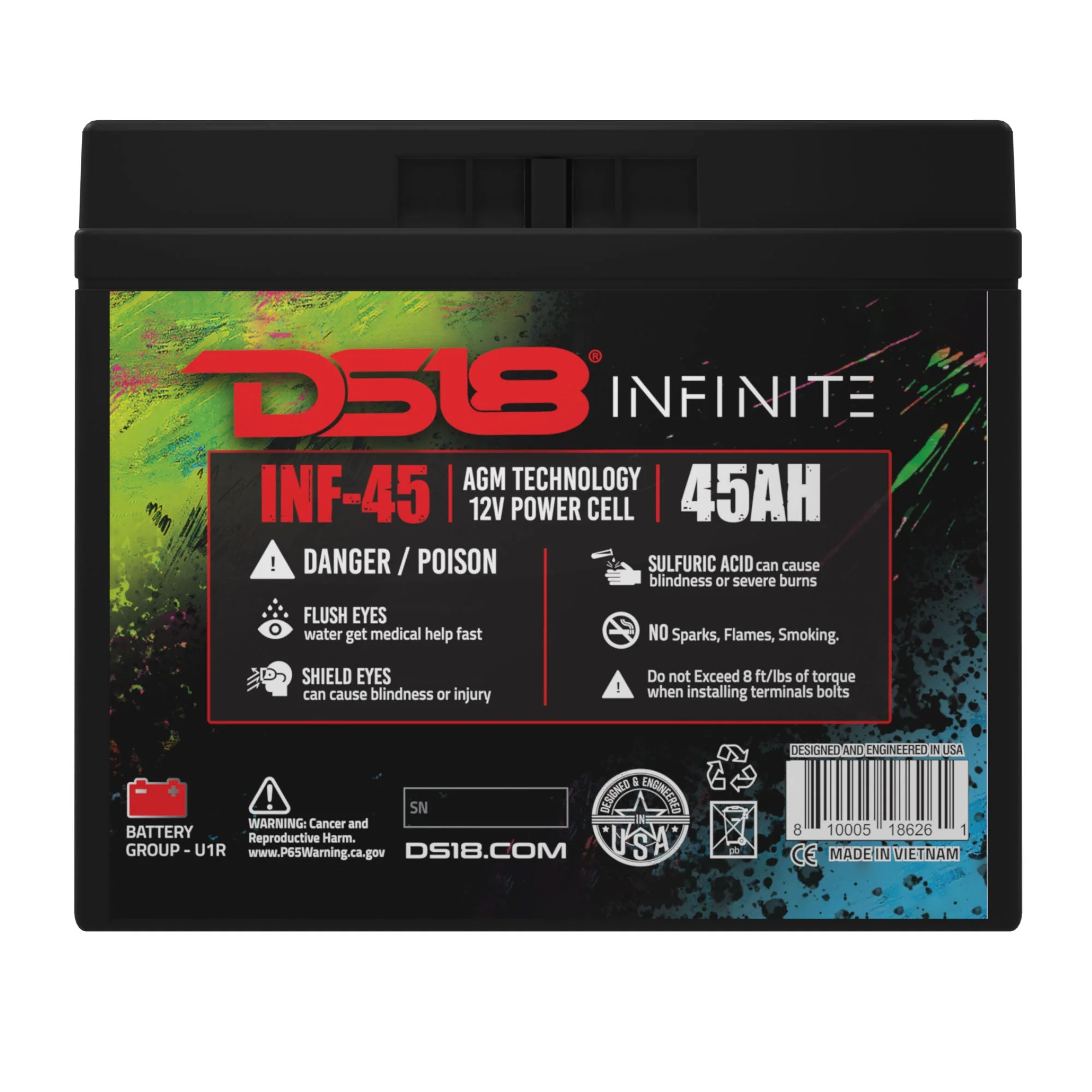 INFINITE 45 AH AGM Power Cell Battery - Image 6