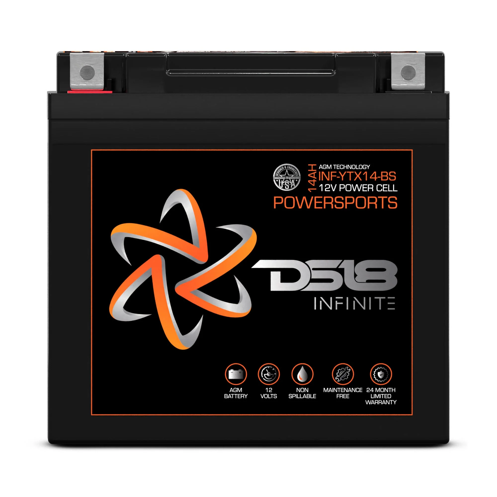 INFINITE 500 Watts 14 AH AGM Power Cell For Power Sports - Image 2