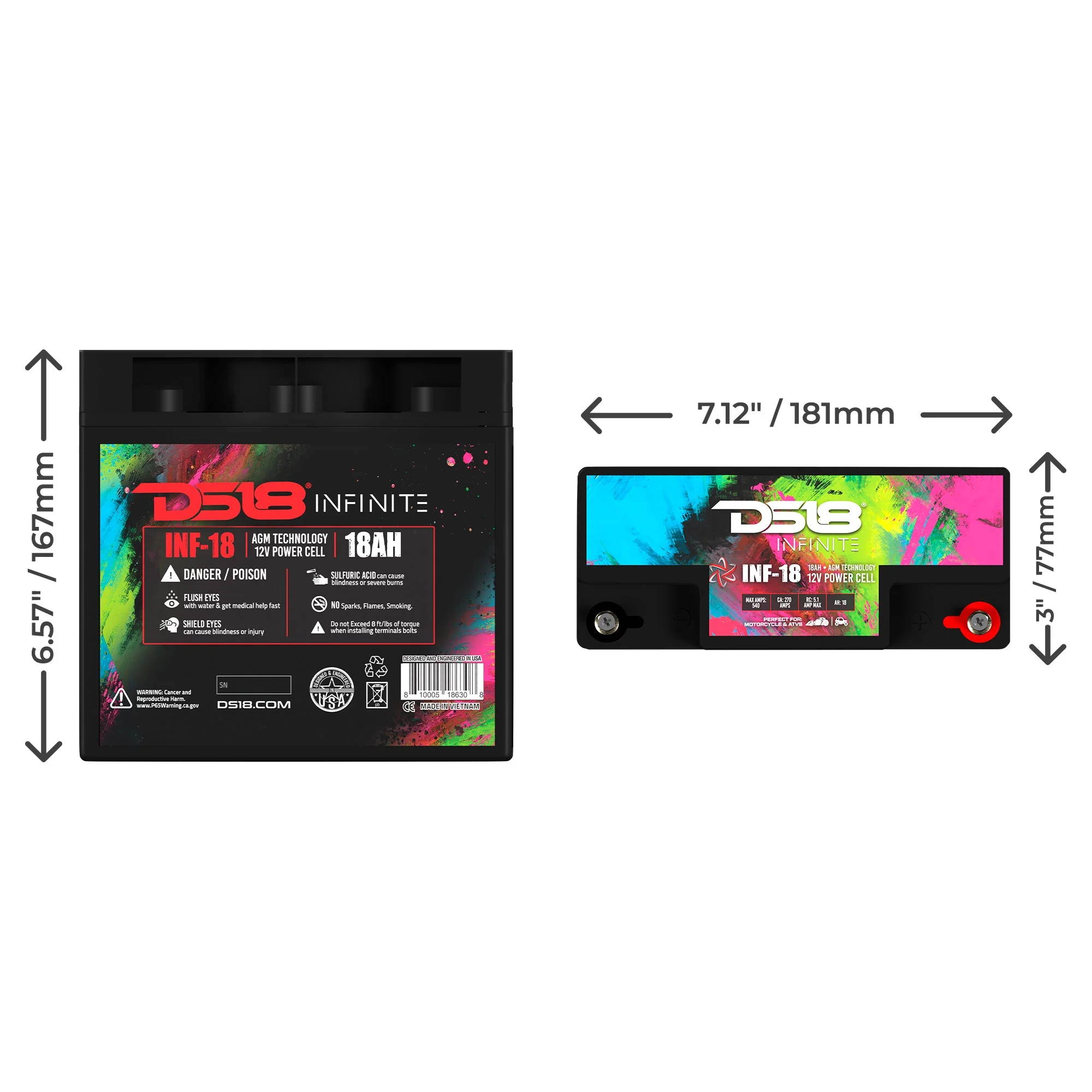 INFINITE 750 Watts 18 AH AGM Power Cell - Image 2