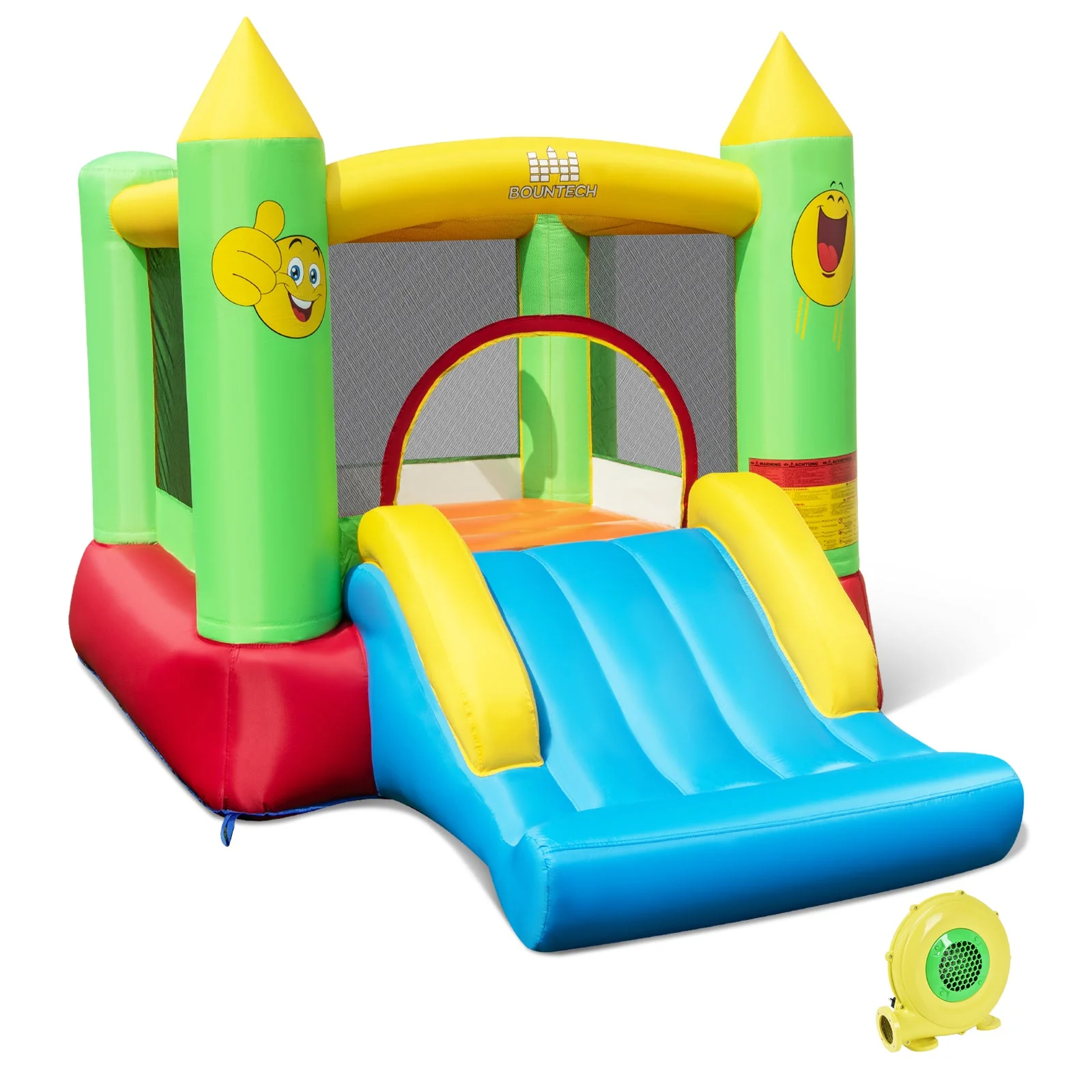 Inflatable Bounce House Kids Blow-up Bouncer with Slide with 480W Blower - Image 2