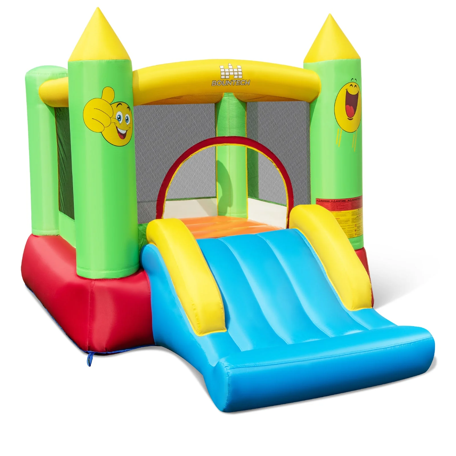 Inflatable Bounce House Kids Blow-up Bouncer with Slide without Blower - Image 2