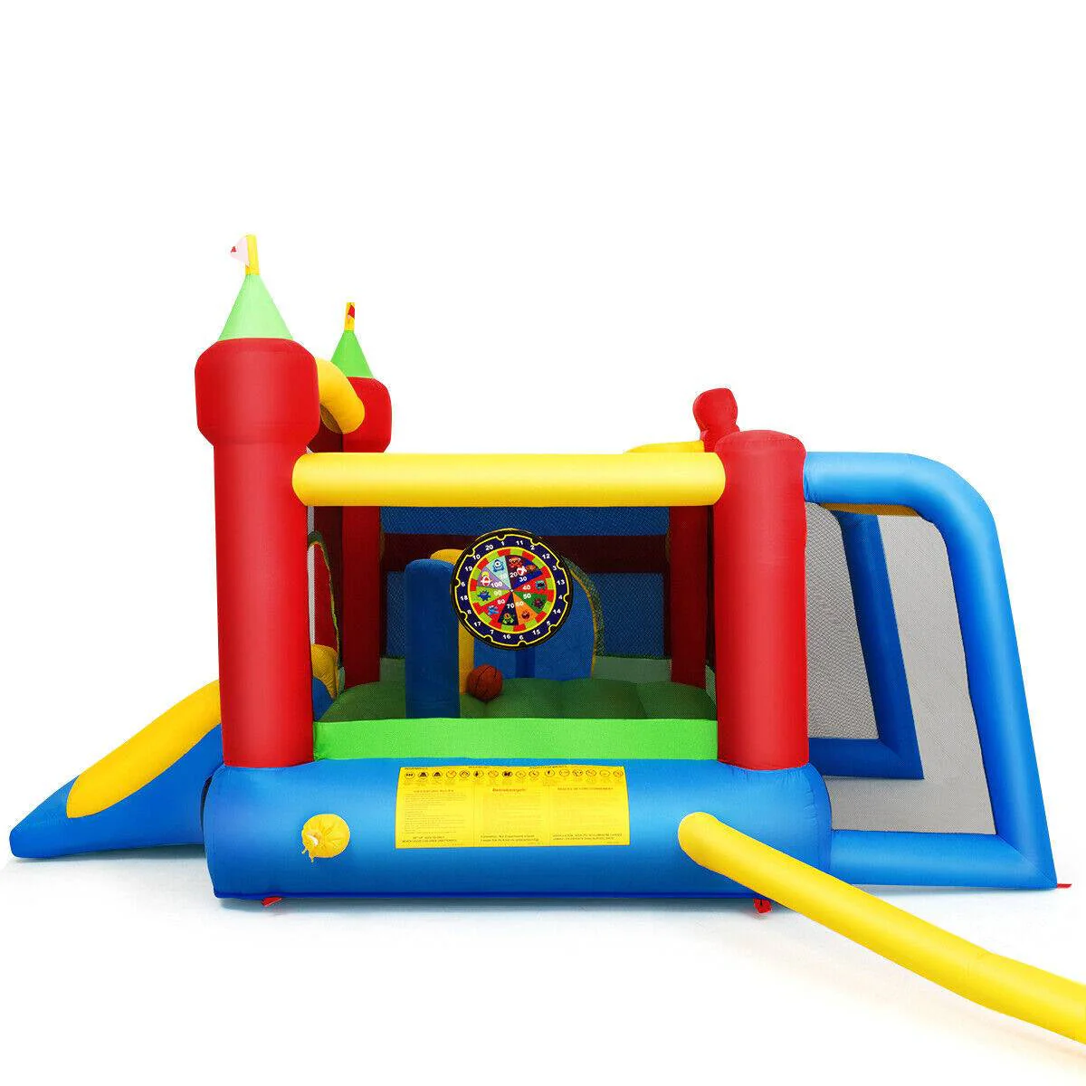 Inflatable Bounce House Kids Slide Jumping Castle without Blower - Image 7