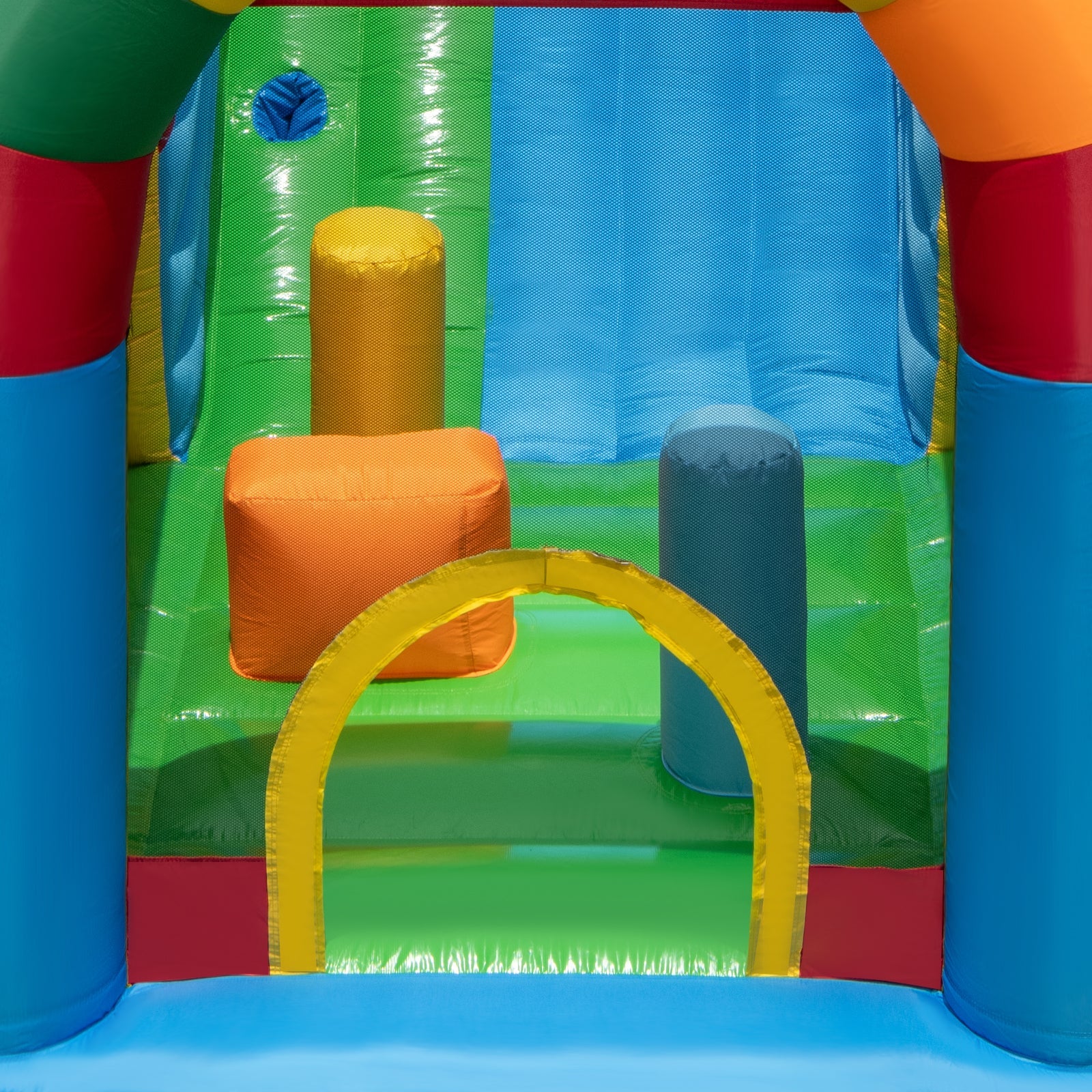 Inflatable Bounce House Obstacle Course with Ball Pit and Silde with 735W Blower - Image 6