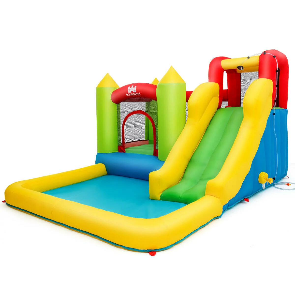 Inflatable Bounce House Water Slide Jump Bouncer without Blower - Image 6