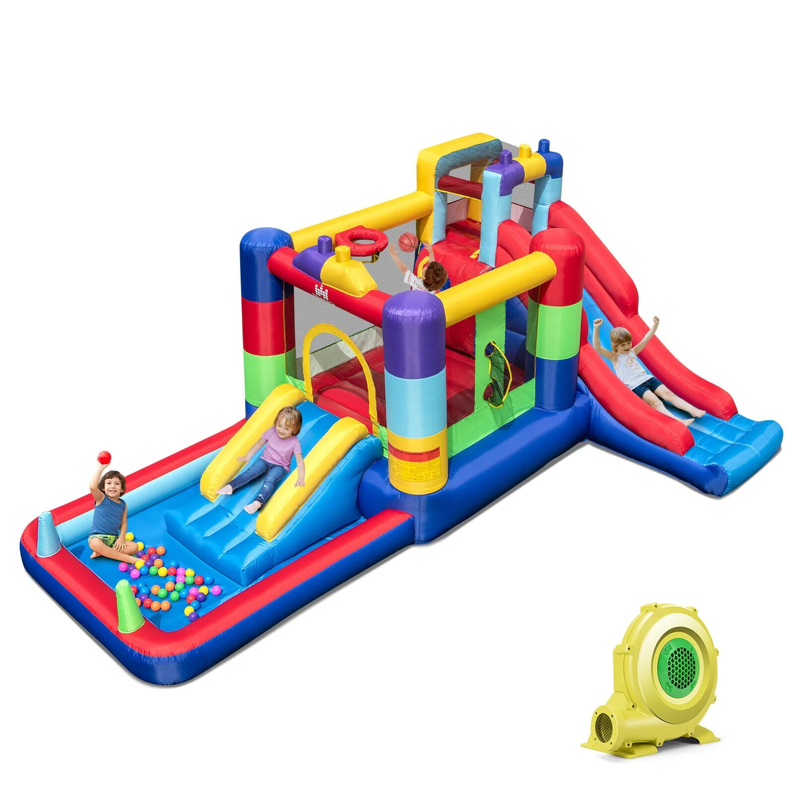 Inflatable Bounce House with 680W Blower and Ball Pit - Image 2