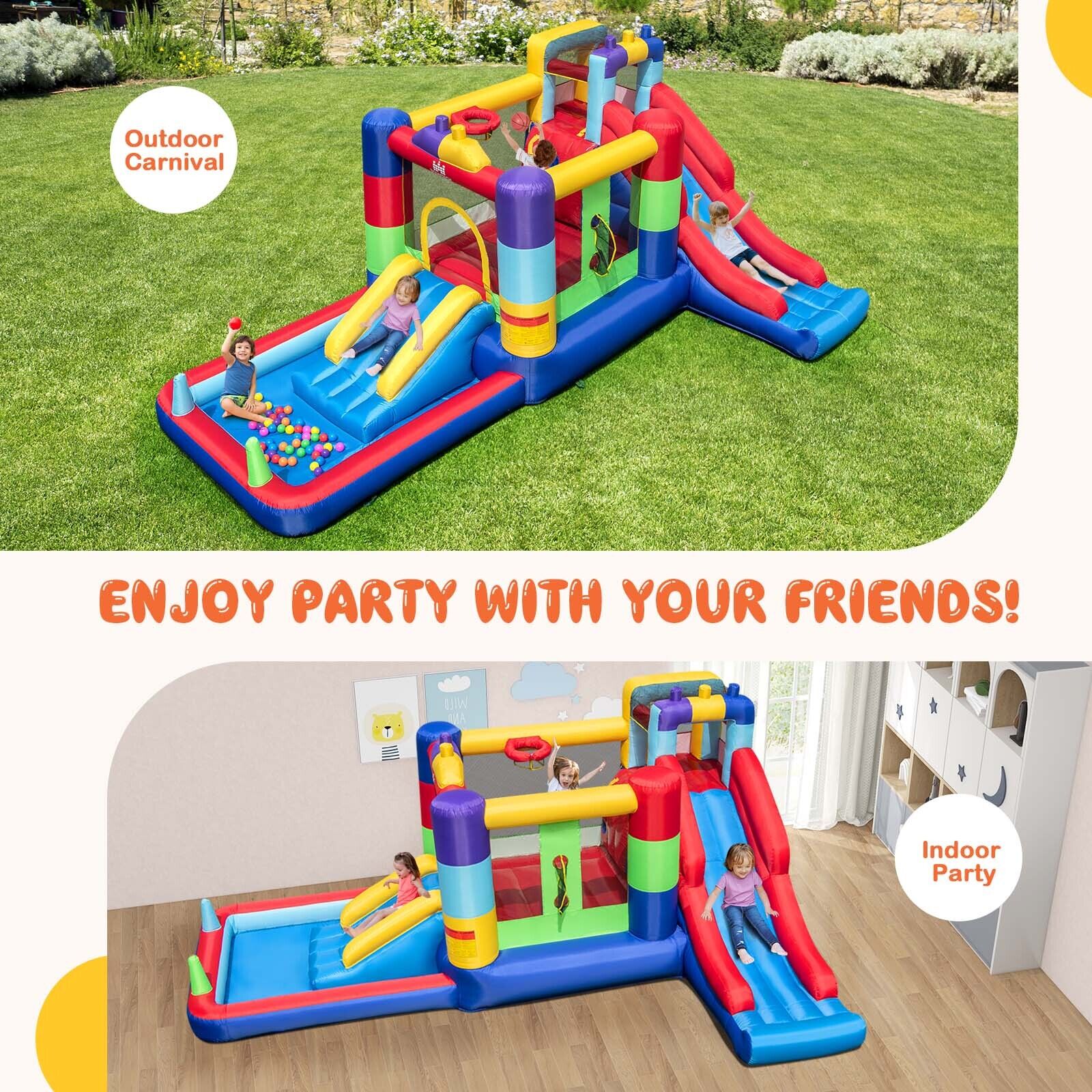 Inflatable Bounce House with 680W Blower and Ball Pit - Image 7