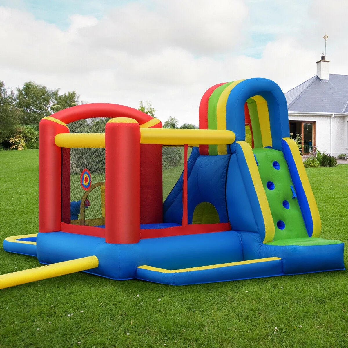 Inflatable Kid Bounce House Castle with Blower - Image 6