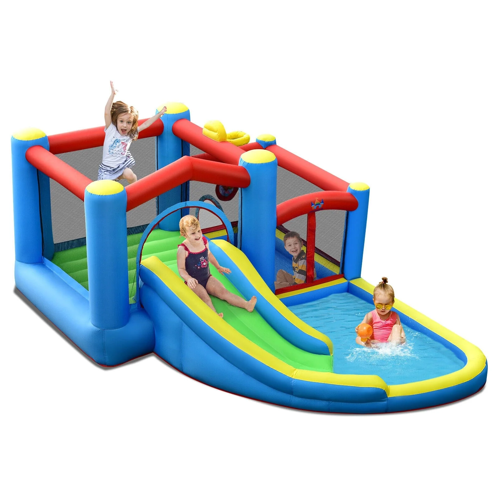 Inflatable Kids Water Slide Outdoor Indoor Slide Bounce Castle without Blower - Image 3