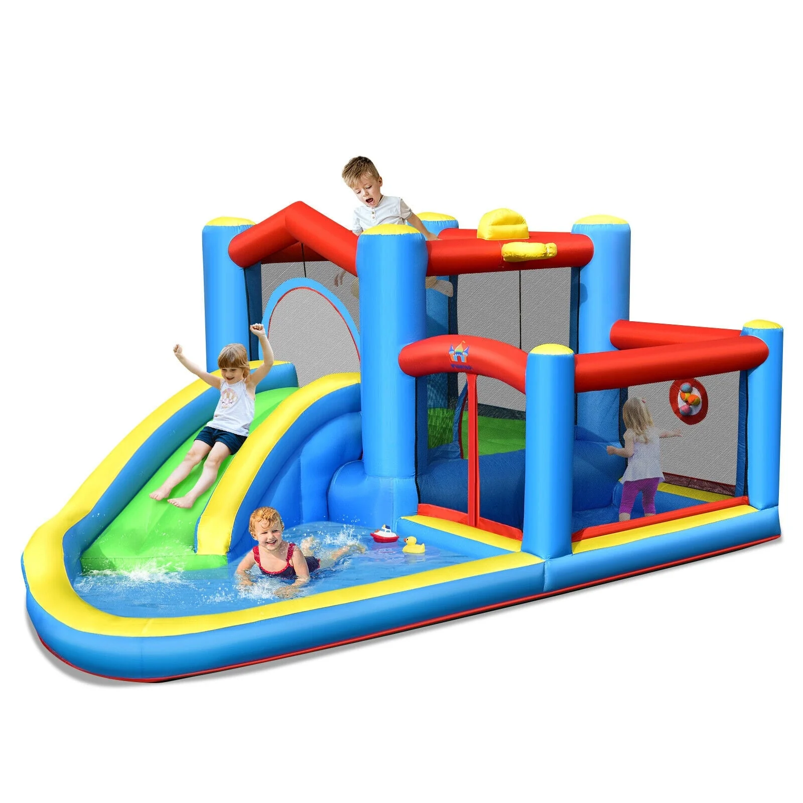 Inflatable Kids Water Slide Outdoor Indoor Slide Bounce Castle without Blower - Image 4