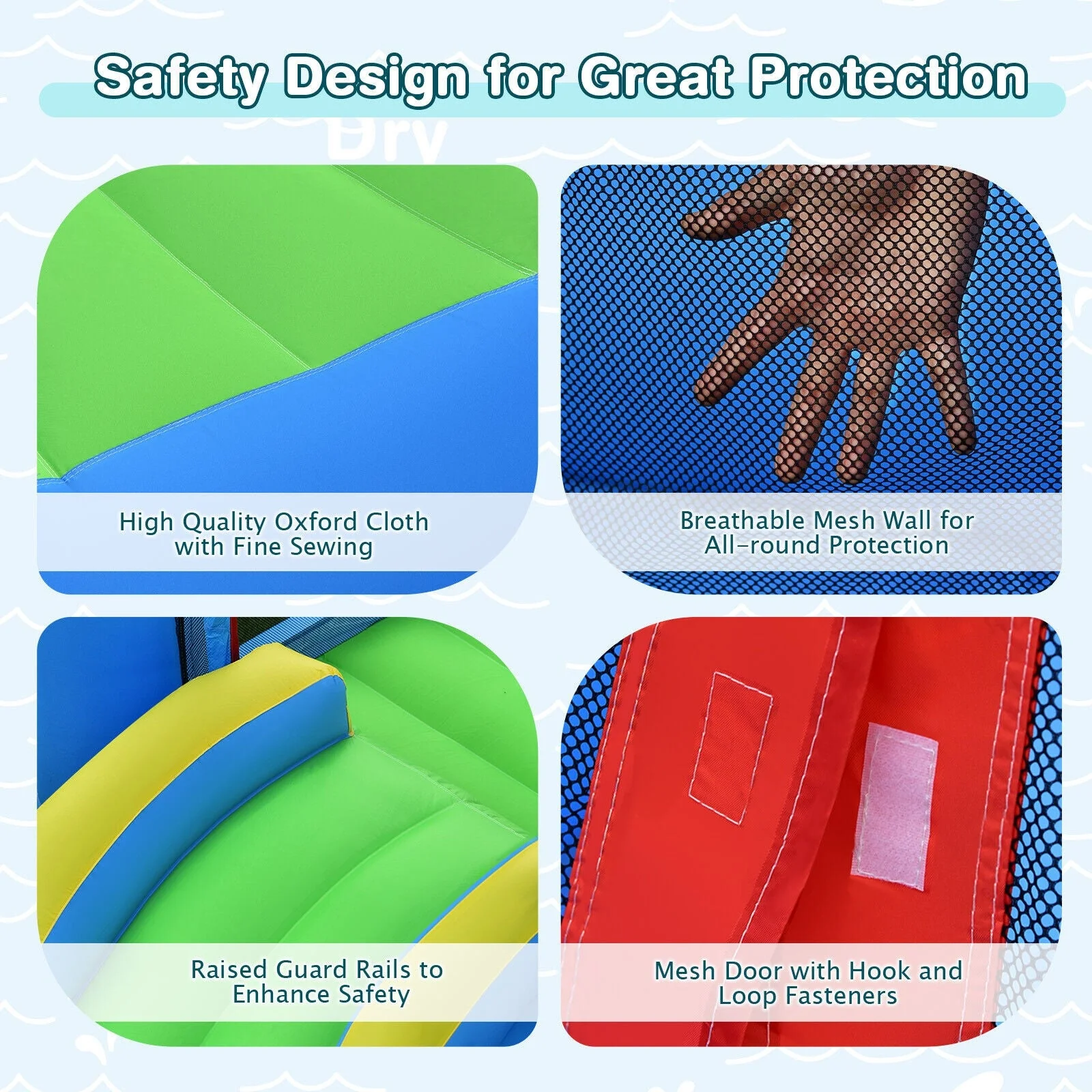 Inflatable Kids Water Slide Outdoor Indoor Slide Bounce Castle without Blower - Image 8