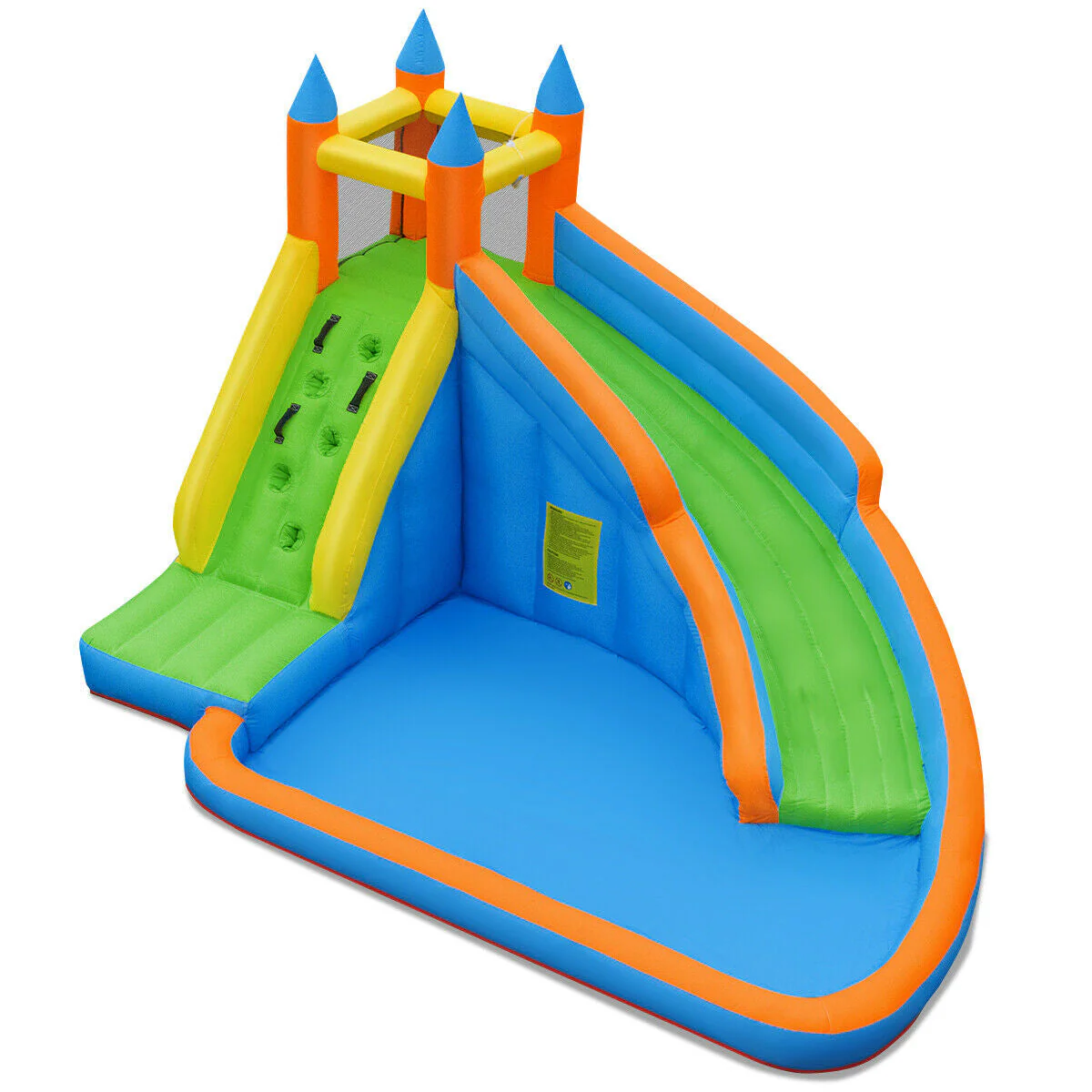 Inflatable Mighty Bounce House Jumper with Water Slide without Blower - Image 3