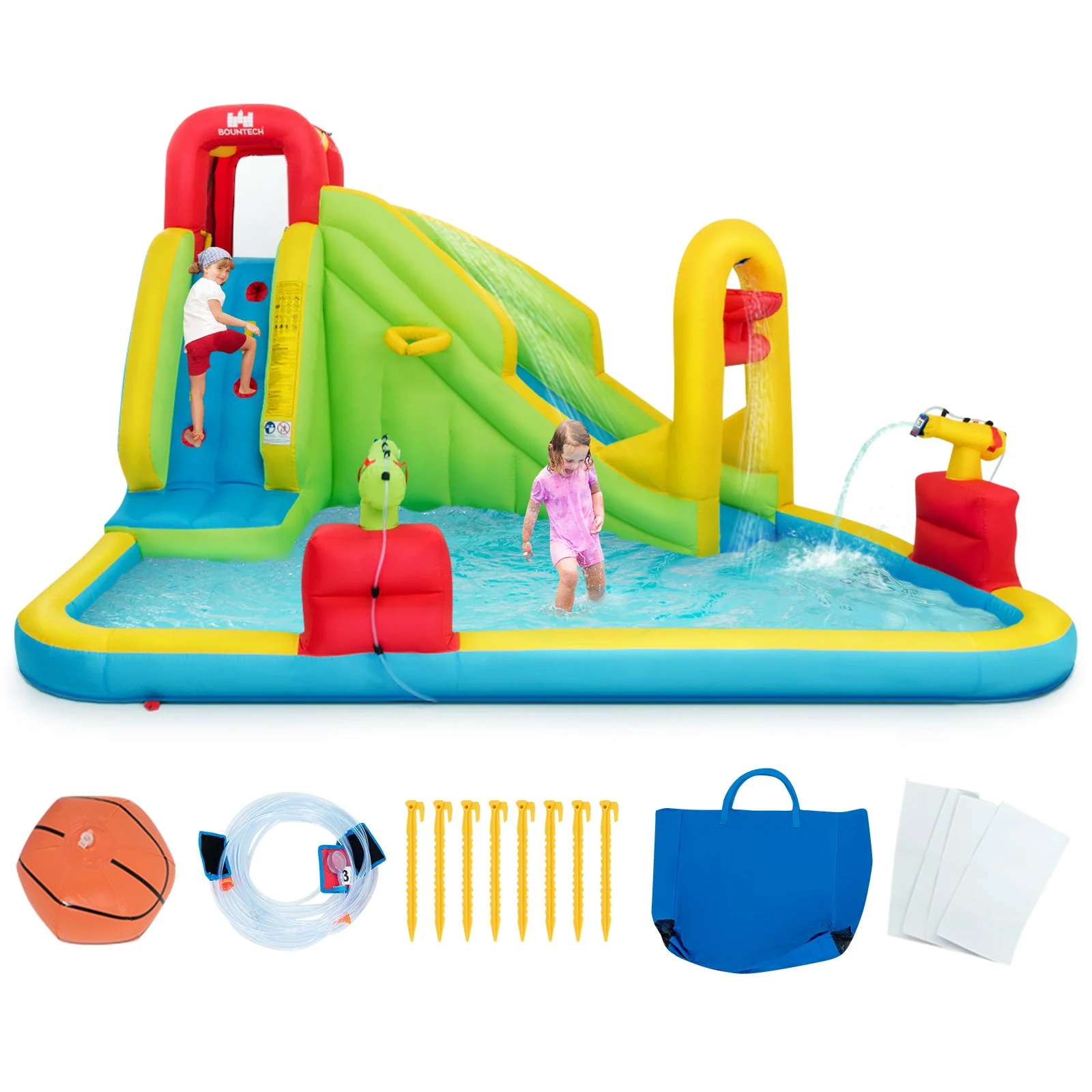 Inflatable Splash Jump Slide Water Bounce without Blower - Image 4