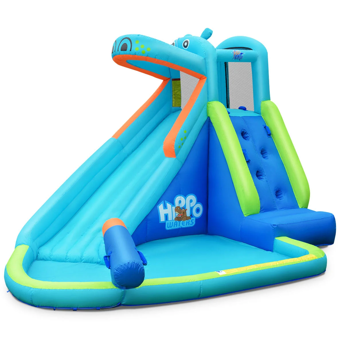Inflatable Water Pool with Splash and Slide Without Blower - Image 7