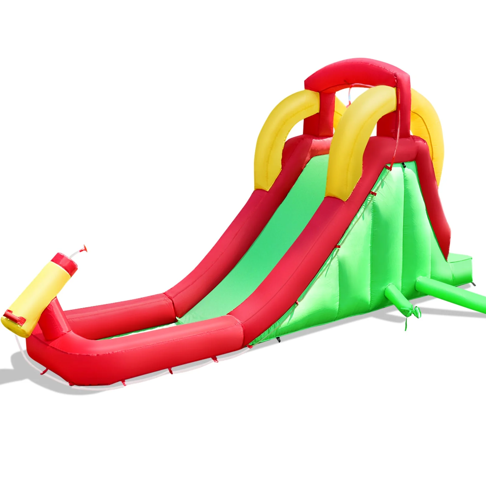 Inflatable Water Slide Bounce House with Climbing Wall Jumper and 480W Blower - Image 4
