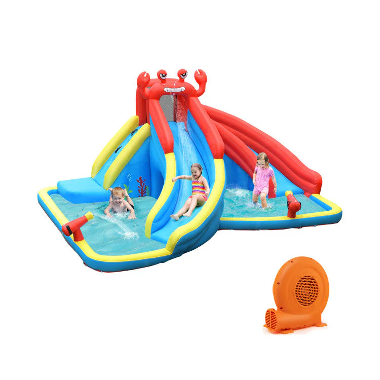 Inflatable Water Slide Bounce House with Water Cannon with 680W Blower - Image 2