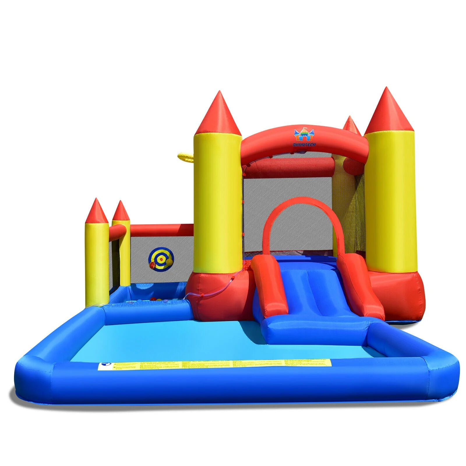 Inflatable Water Slide Castle Kids Bounce House with 480W Blower - Image 6
