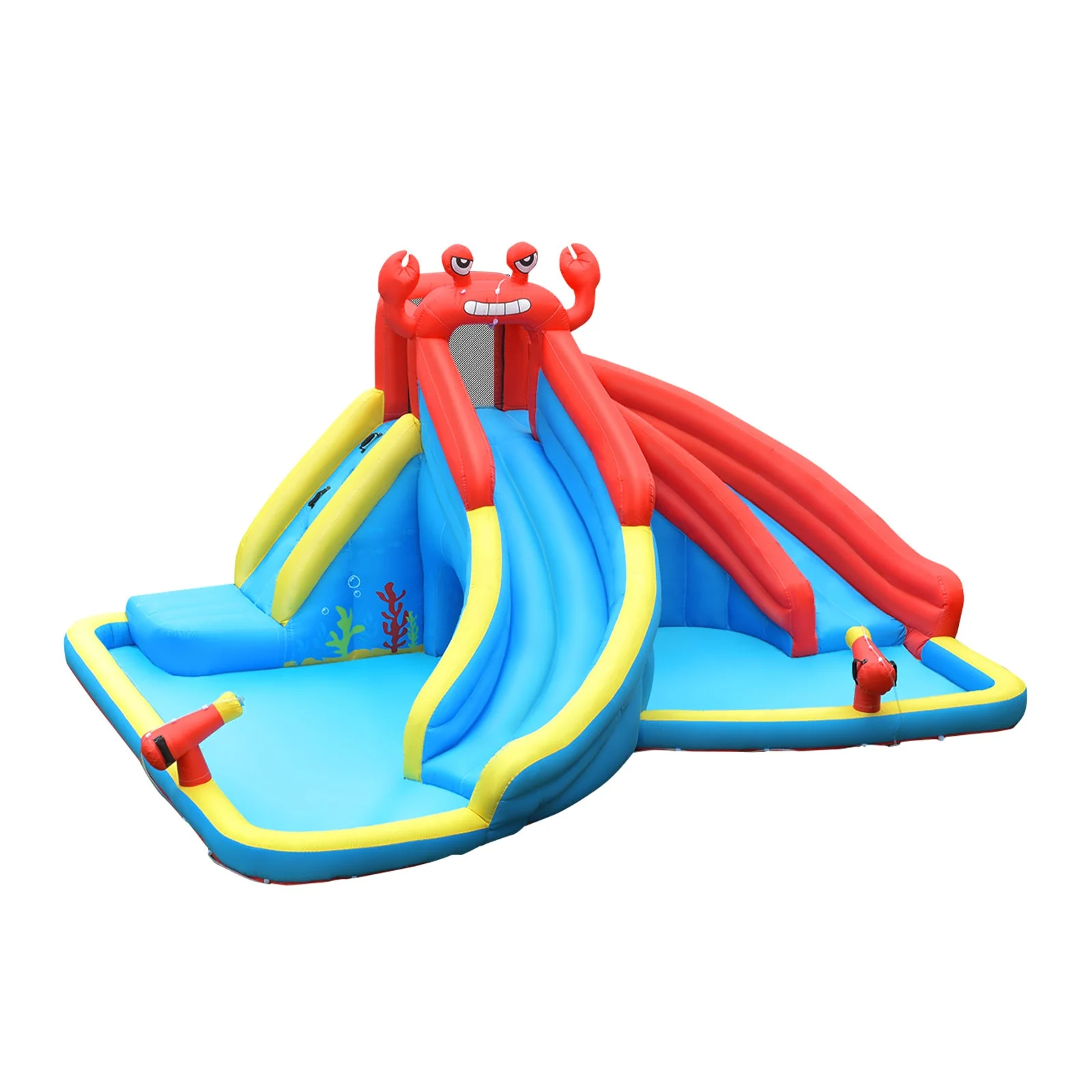 Inflatable Water Slide Crab Dual Slide Bounce House without Blower - Image 3