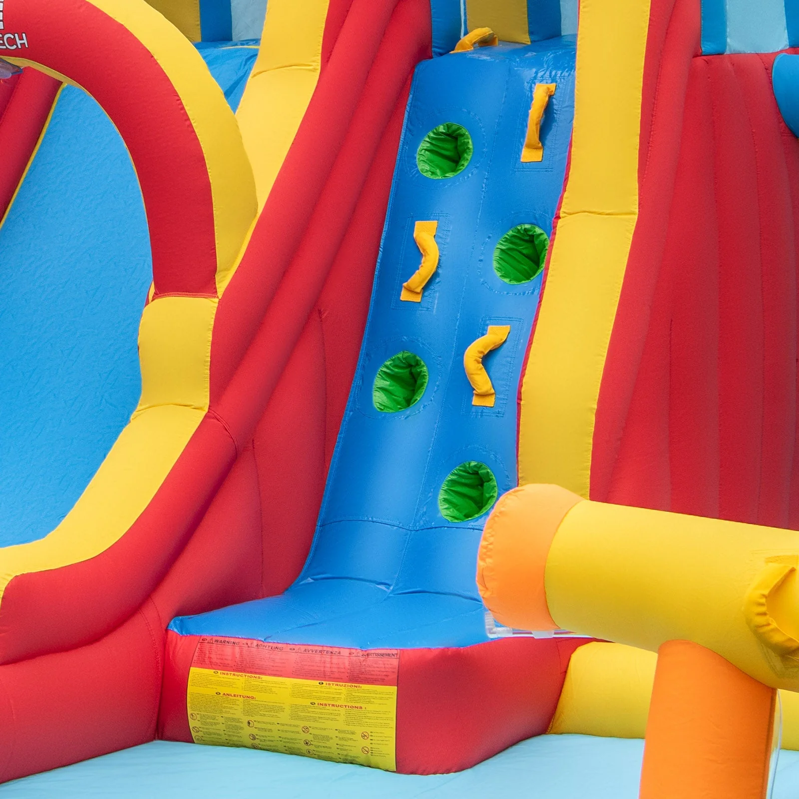 Inflatable Water Slide Water Park with Long Slide and Splash Pools and Ball Pit with 735W Blower - Image 6