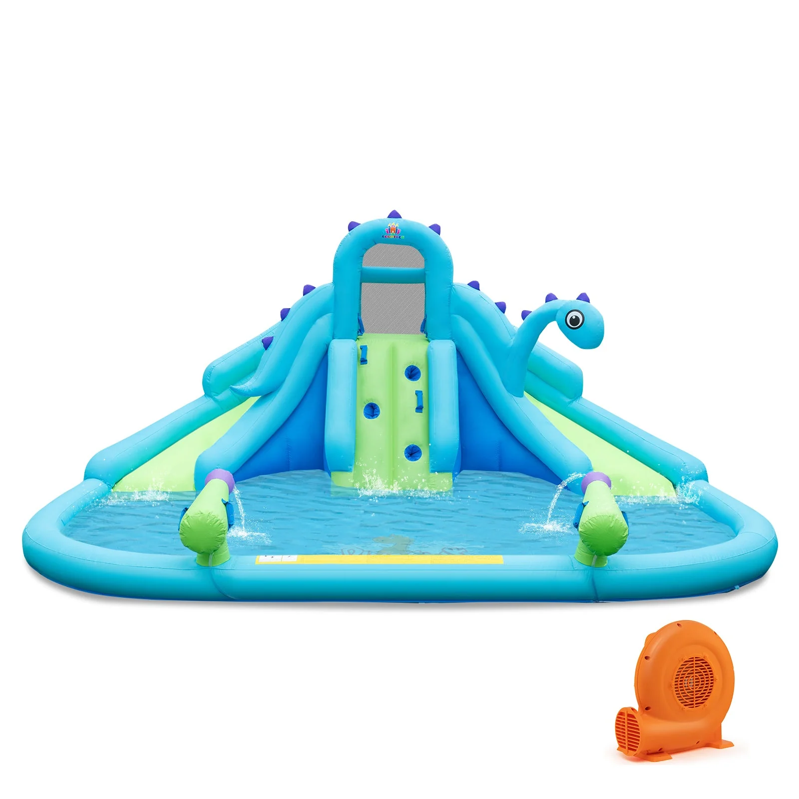 Inflatable Water Slide with Dual Slides and Large Splash Pool and Carry Bag (with 584W Blower) - Image 2