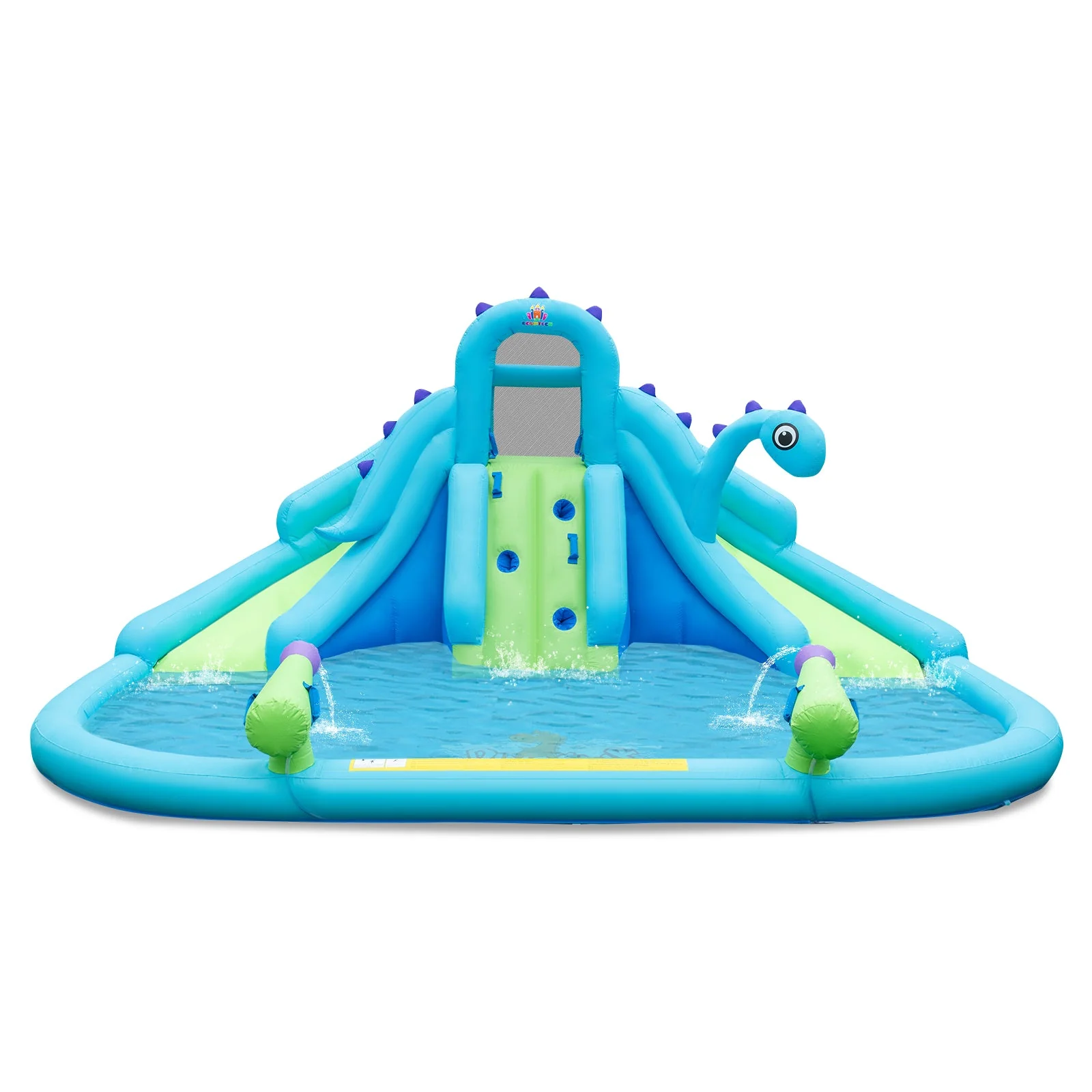 Inflatable Water Slide with Dual Slides and Large Splash Pool (Without Blower) - Image 2