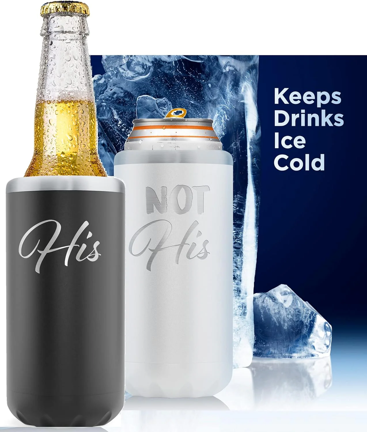 Insulated Holders for Skinny Beer or Cold Hard Seltzer - Gift Idea for Anniversary or Christmas - Image 3