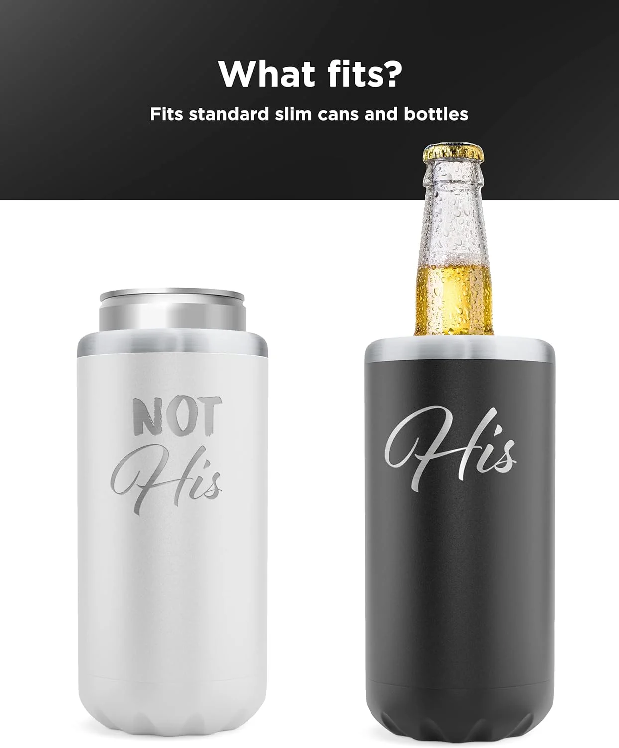 Insulated Holders for Skinny Beer or Cold Hard Seltzer - Gift Idea for Anniversary or Christmas - Image 4