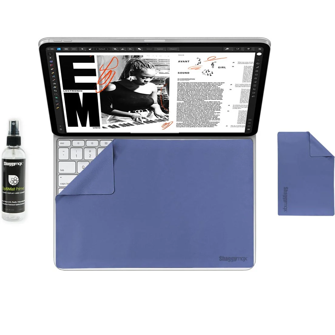 iPad Pro 13" M4 Microfiber UnderWare Pac OptiMist Prime Cleaning Kit - Image 2