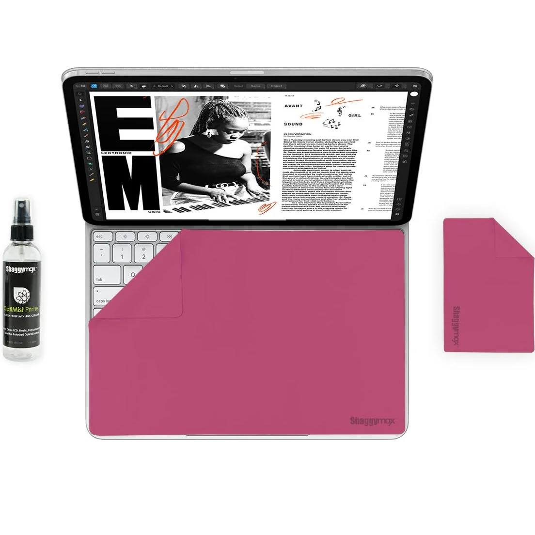 iPad Pro 13" M4 Microfiber UnderWare Pac OptiMist Prime Cleaning Kit - Image 4