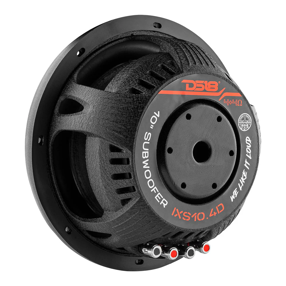 IXS Shallow-Mount 10" Fiber Glass Subwoofer 600 Watts Rms DVC 4-Ohm - Image 3