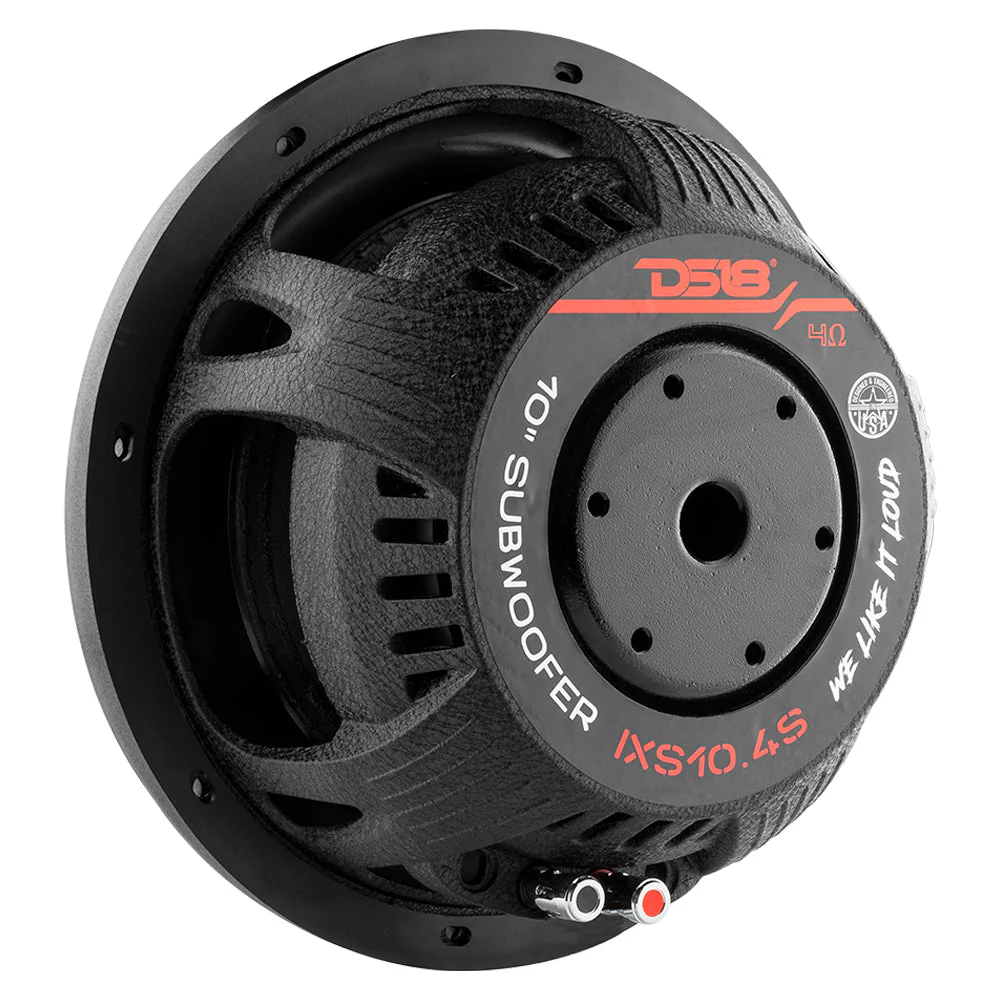 IXS Shallow-Mount 10" Fiber Glass Subwoofer 600 Watts Rms SVC 4-Ohm - Image 3