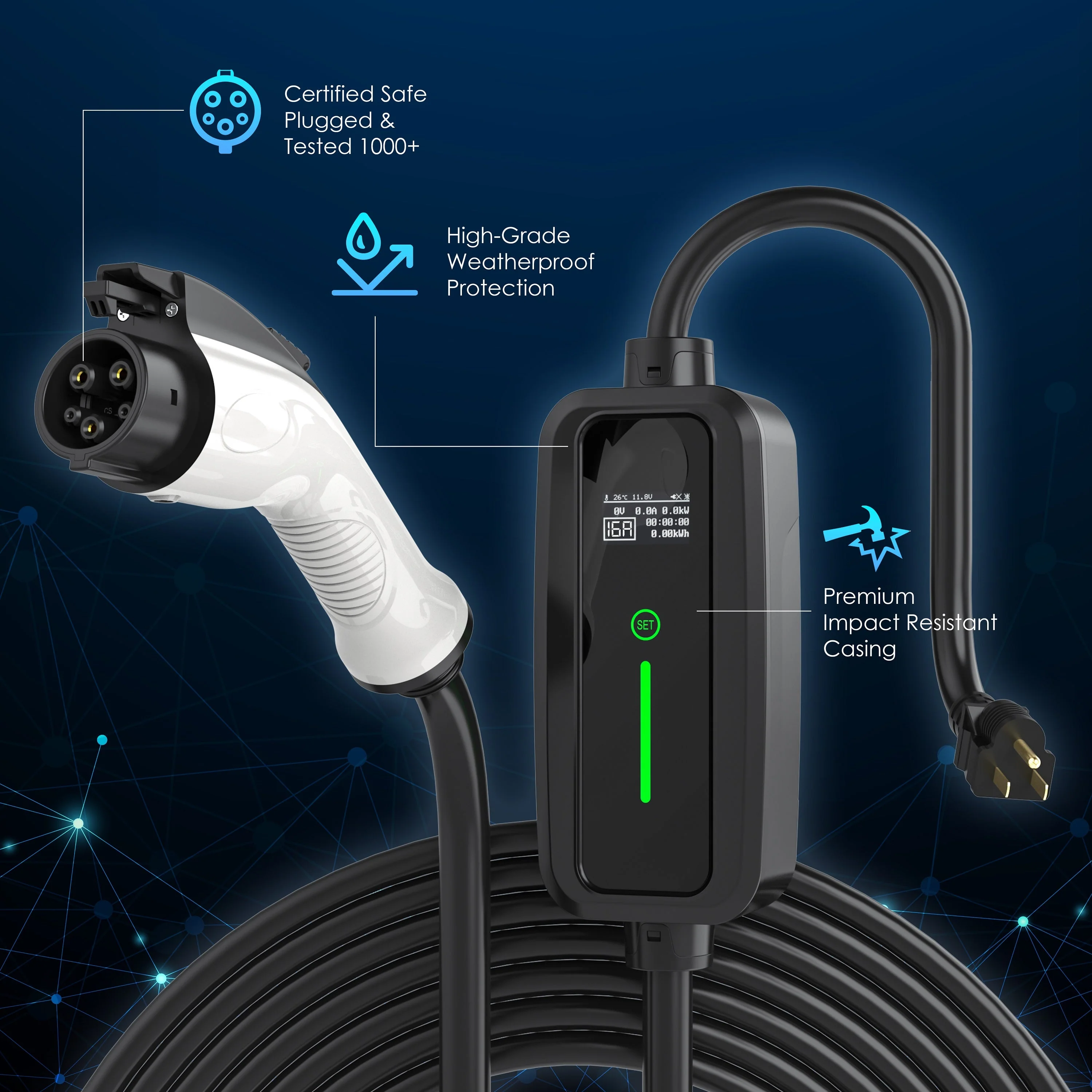 J1772 16A Portable Charger - Image 7