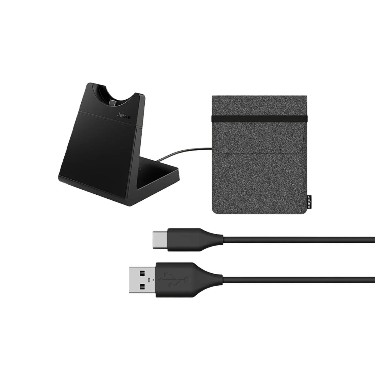 Jabra Evolve 65 TE Dual-Ear Wireless Headphones with Charging Stand - Image 4