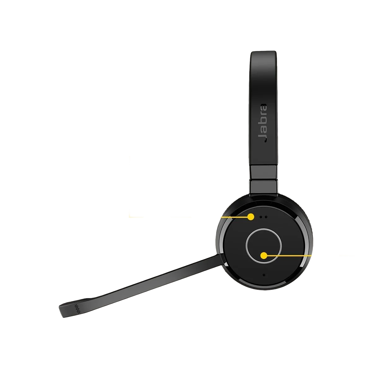 Jabra Evolve 65 TE Stereo Wireless Headset – Black - Image 2