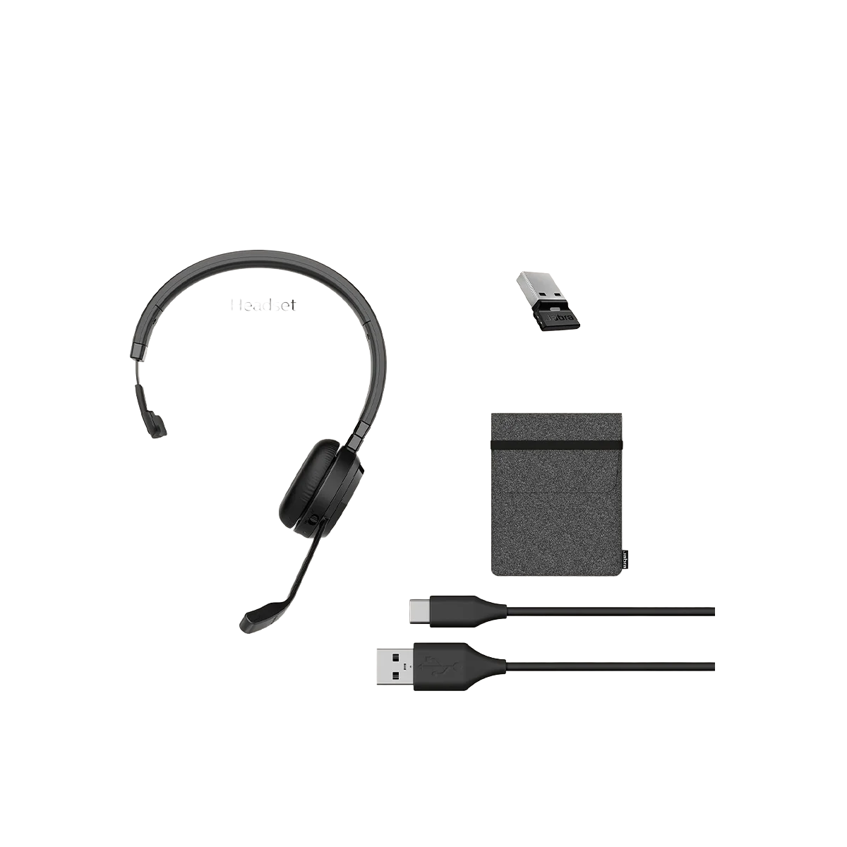 Jabra Evolve 65 TE Wireless Single-Ear MS Headset Open Box - Image 2