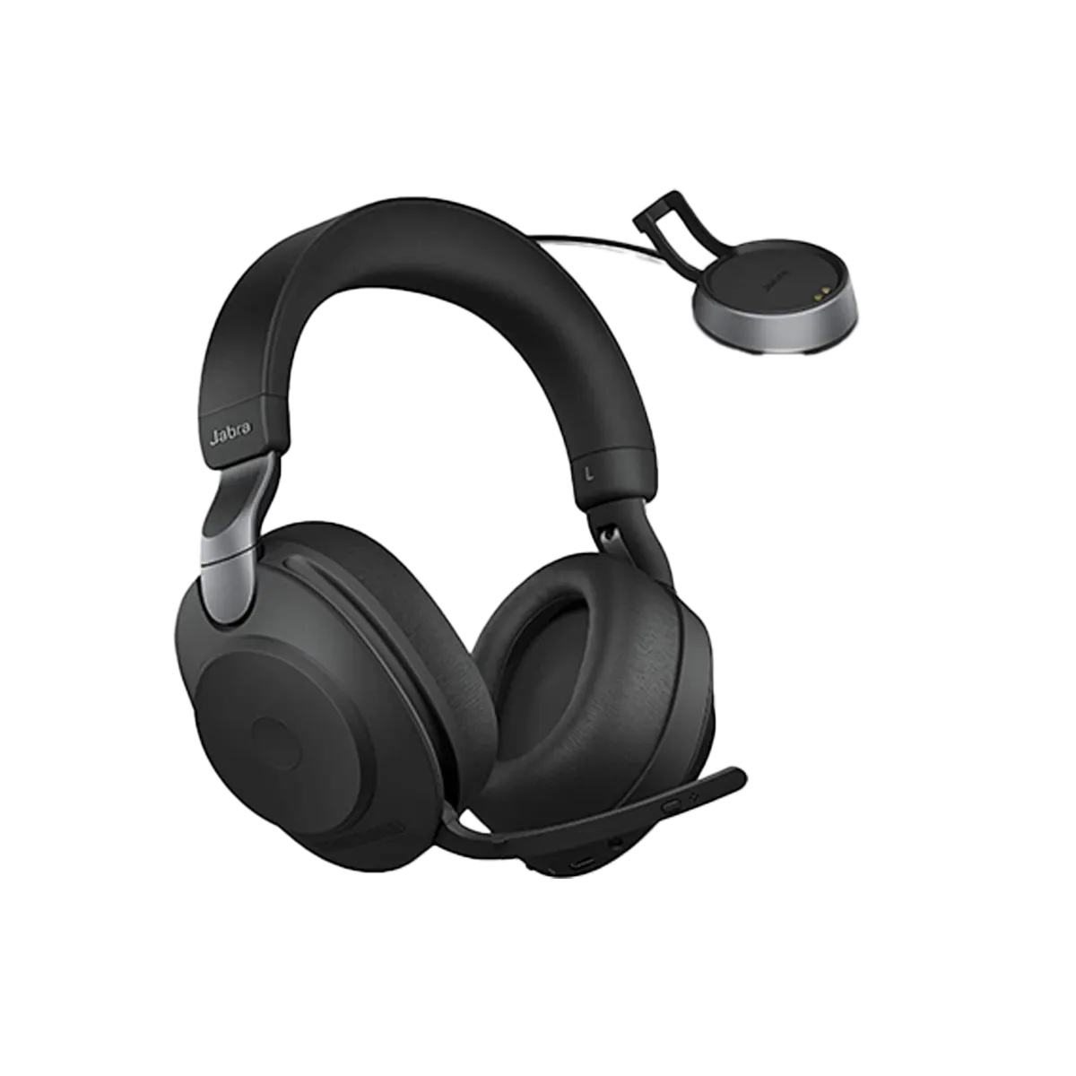 Jabra Evolve2 85 Link 380a Stereo UC Headset with Stand - Black - Image 2